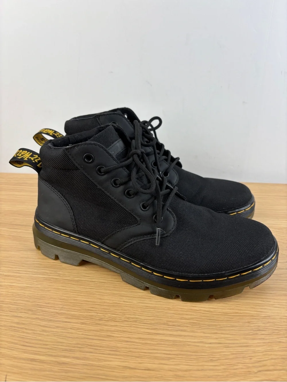 Dr. Martens Black Bonny Chukka Boot Extra Tough Poly Fabric Mens 8 Woman’s 9